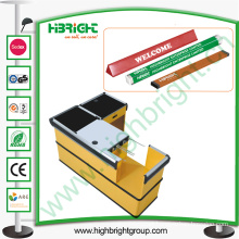 Supermarket Check out Counter Line Divider with Advertising Paper